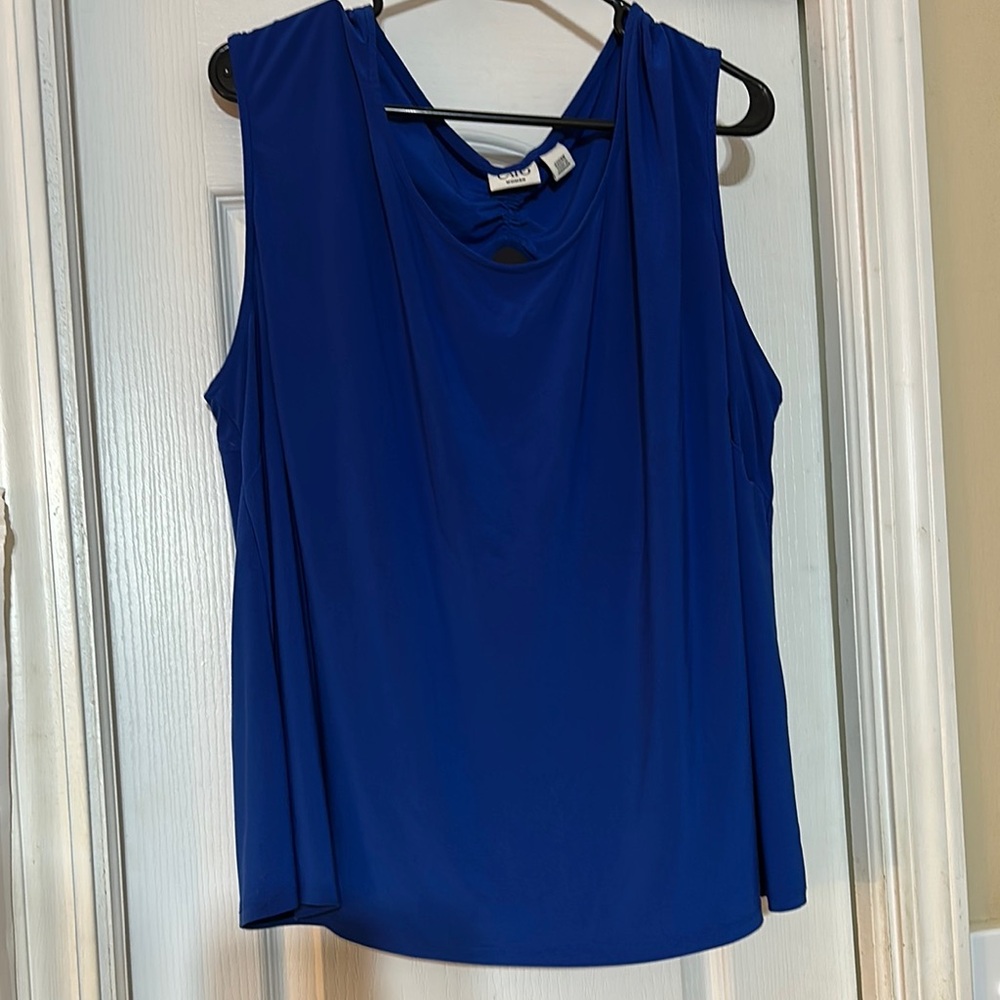 Cato Blue Sleeveless Top
